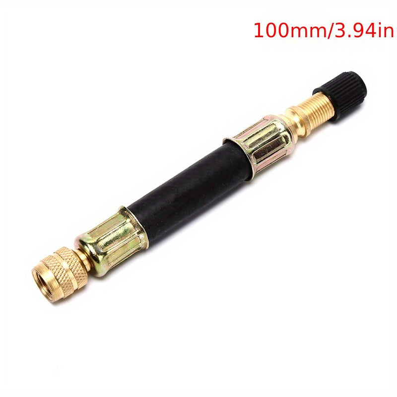 Bicycle Pump Valve Extender Extension Tube Rubber Inflator Pipe Hose