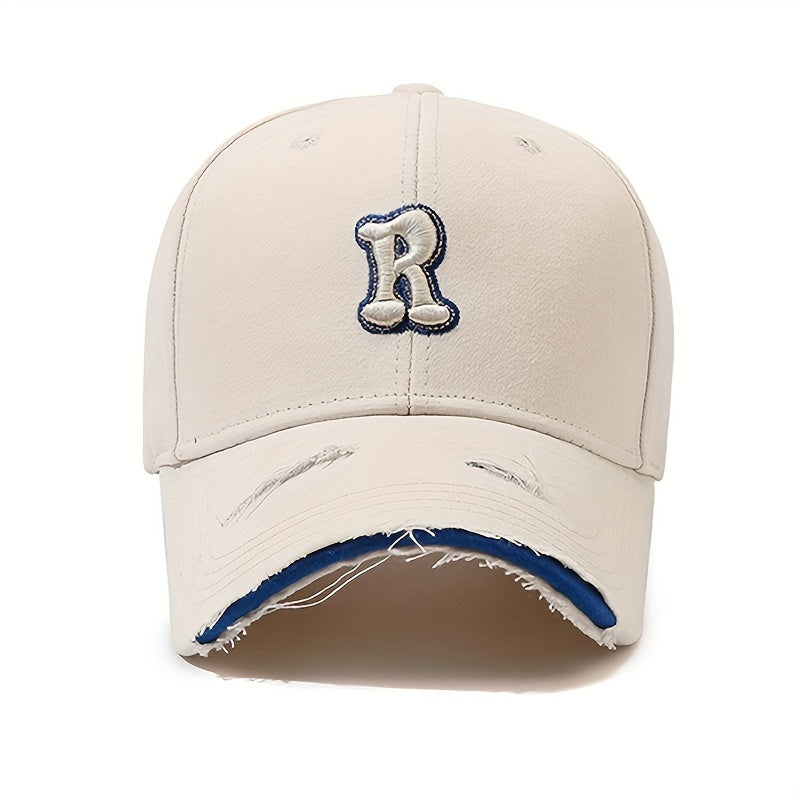 Letter R Baseball Cap Outdoor Sun Hat