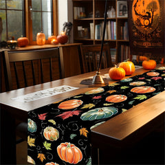 Halloween Pumpkin Table Runner Horror Theme Table Cover