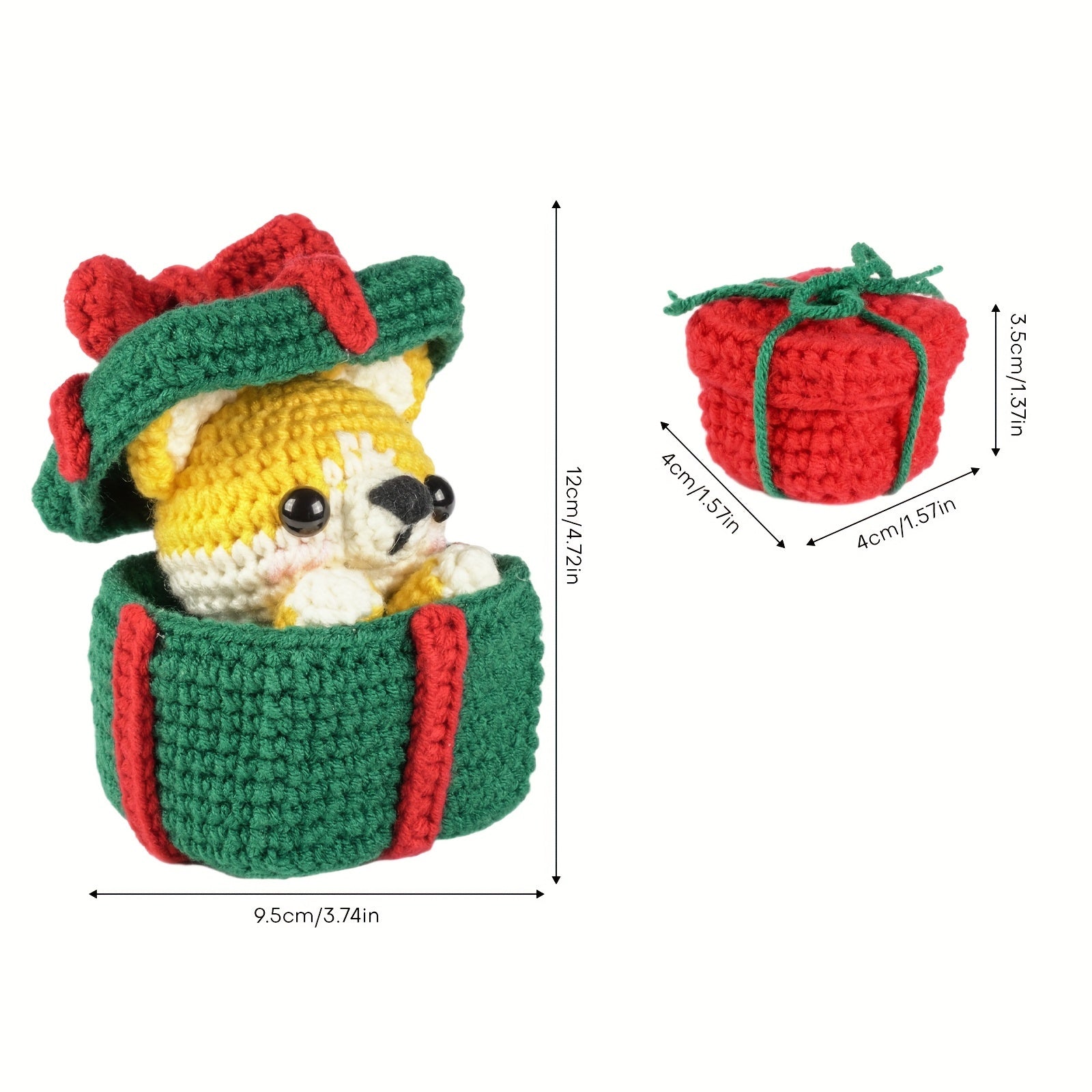 DIY Crochet Doll Set Christmas Puppy Materials Adorable Dolls