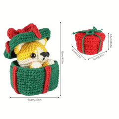 DIY Crochet Doll Set Christmas Puppy Materials Adorable Dolls