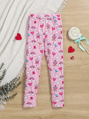 Toddler Girls Lollipop And Rainbow Athletic Leggings