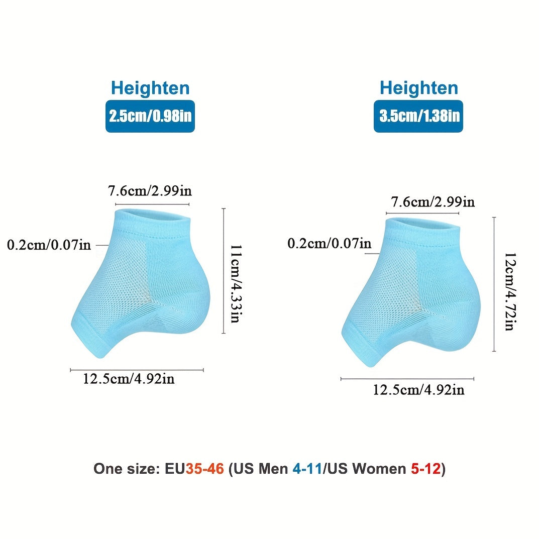Invisible Inner Heightening Sock Pads Non Slip Heel Cover for Height Increase