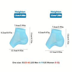 Invisible Inner Heightening Sock Pads Non Slip Heel Cover for Height Increase