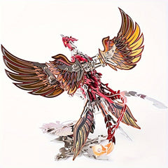 Bathing Fire Phoenix 3D Metal Assembly Model Puzzle