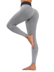 Seersucker Yoga Leggings Lifts Butt