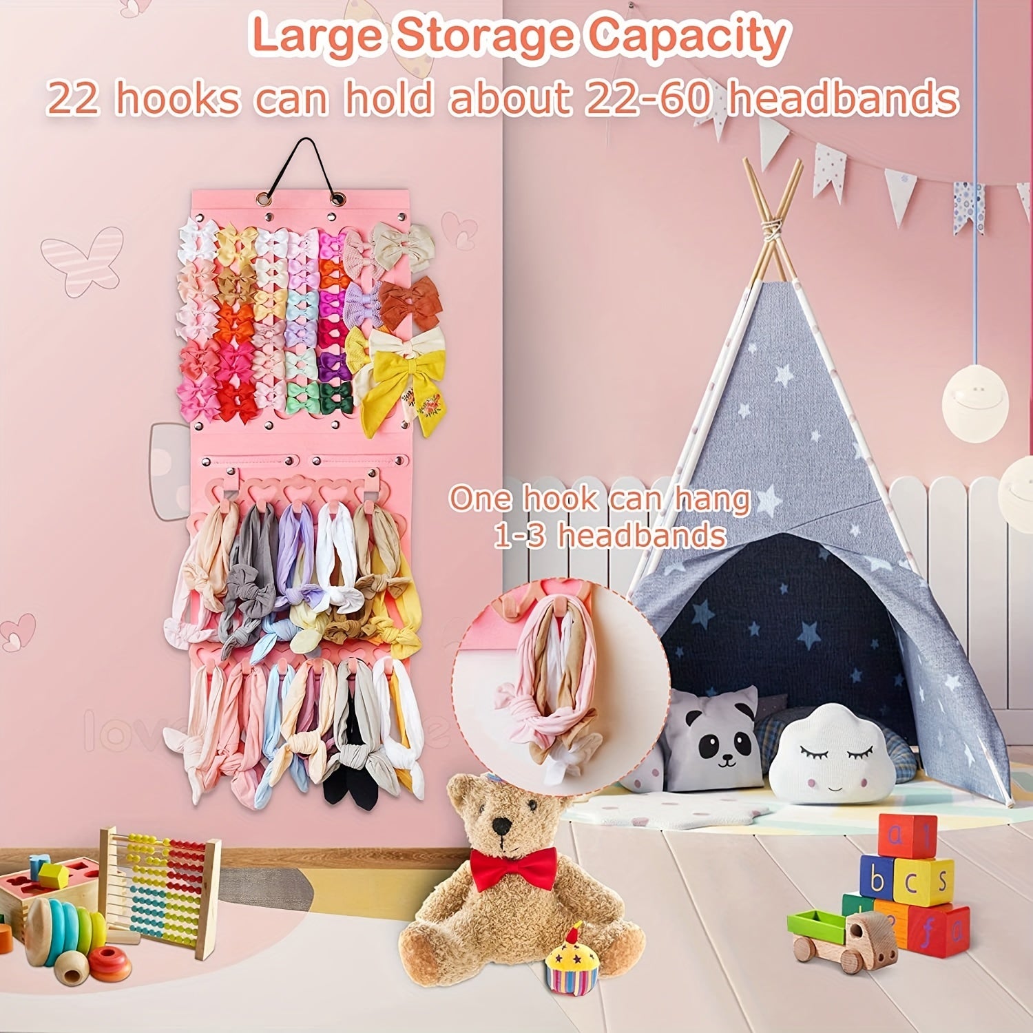Adorable Hair Bow Holder for Girls