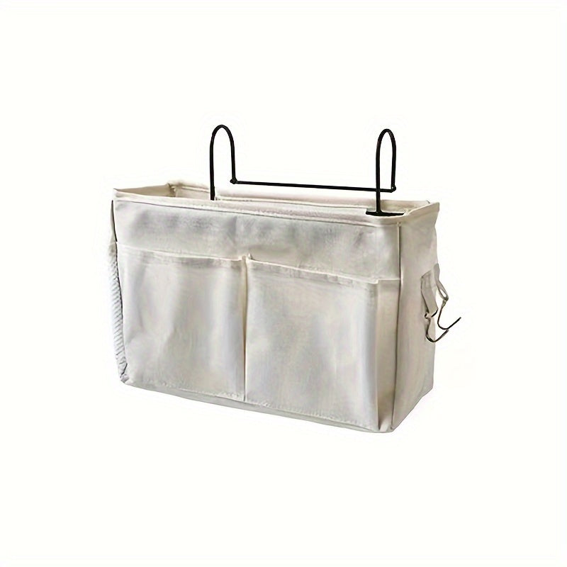Canvas Bedside Storage Hanging Bag - Cotton Linen Fabric Home Decor Gift