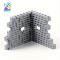 KIDNOAM Mixed ABS Building Blocks 1x2 Studless Interlocking Bricks Bulk Set