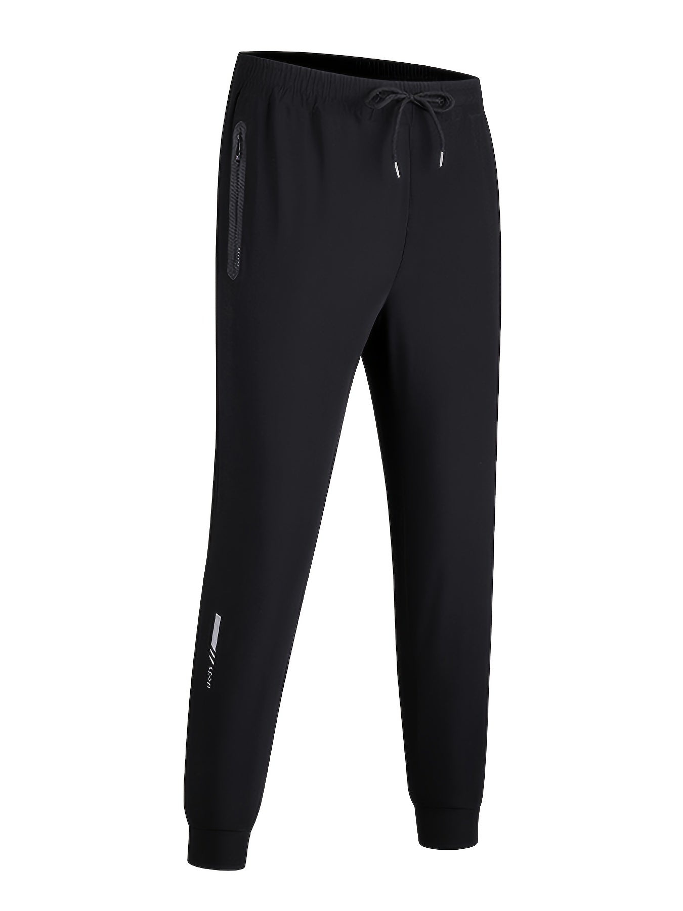 Men's Casual Drawstring Sweatpants with Zipper Pockets