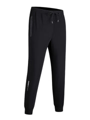 Men's Casual Drawstring Sweatpants with Zipper Pockets