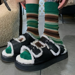 Stylish Striped Socks Breathable Comfortable Sports Socks