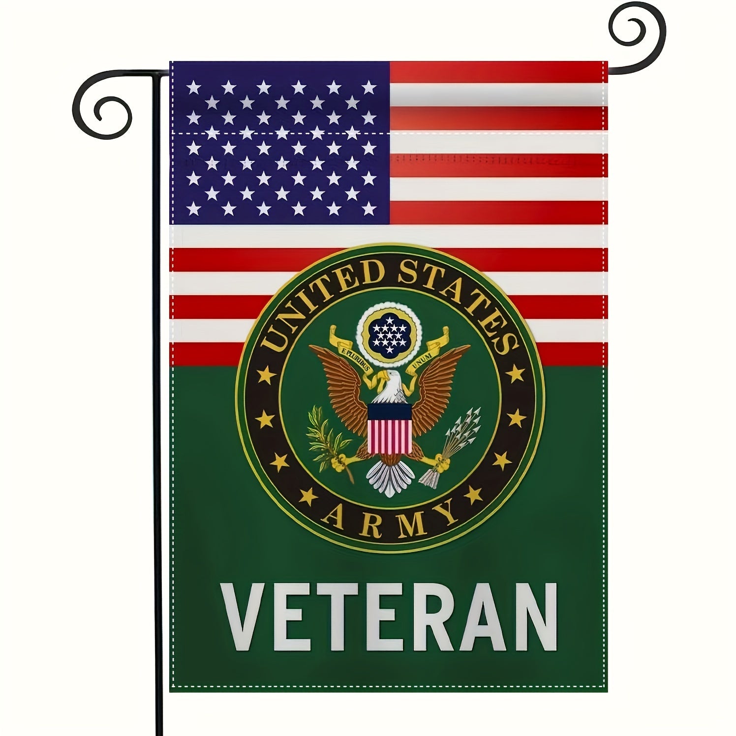 Veterans Garden Flag U S Military Gift Double Sided Outdoor Decor