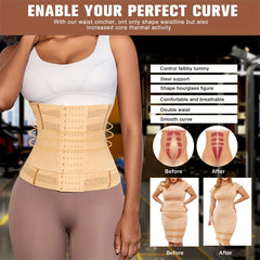 Breathable Waist Trainer Tummy Control Compression Wrap Cincher