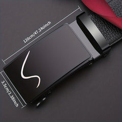 Men's PU Leather Business Belt - Formal Dress Pants - Gift for Father