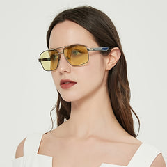 Polarized Aviator Sunglasses Night Driving Glasses Anti Glare