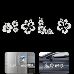 Waterproof Hibiscus Flower Decals for Cars, Trucks, Motorcycles