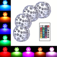 4pcs IP68 Waterproof Diving Light Christmas Decoration LED Pool Light