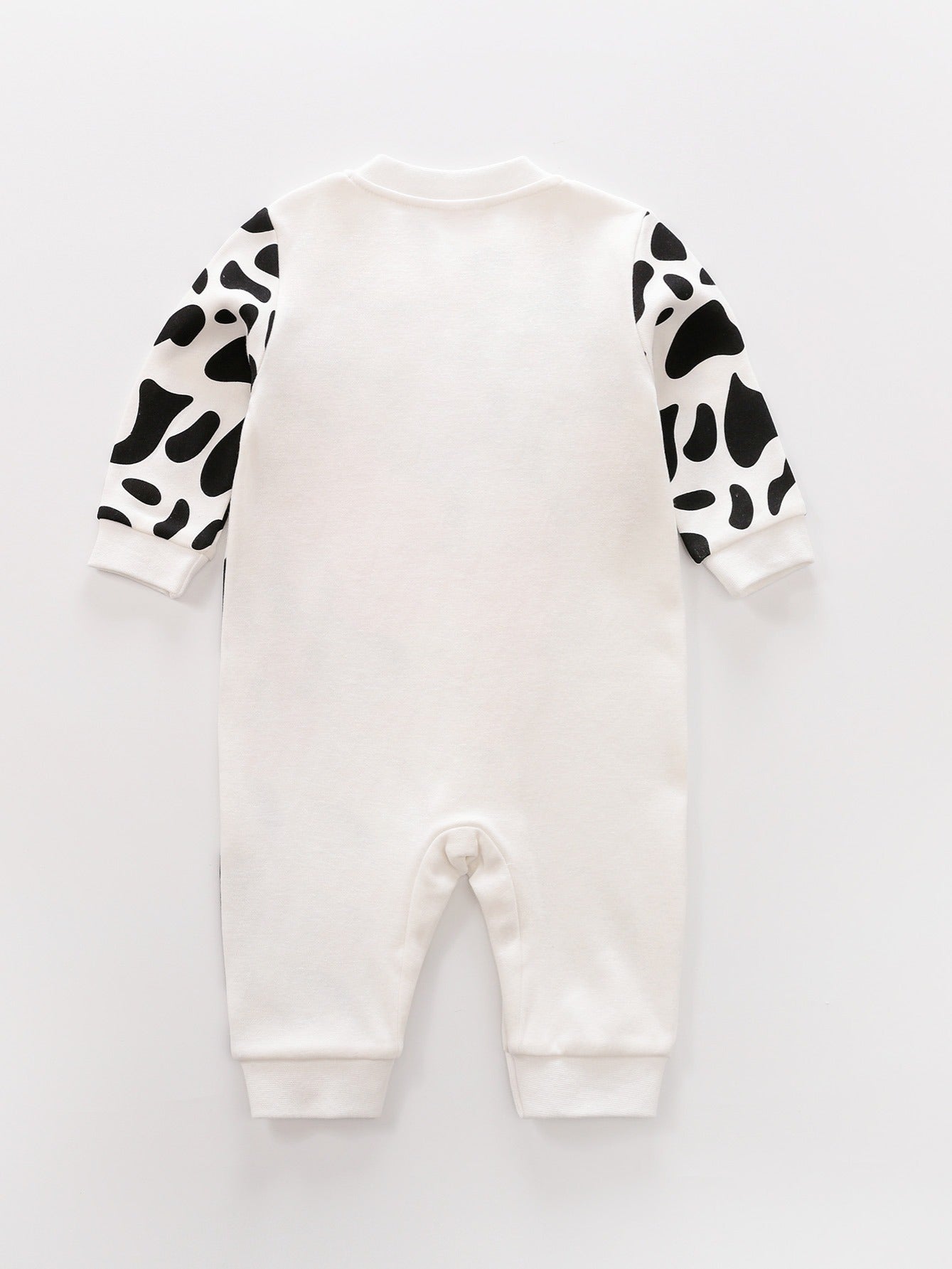 Baby Boy Cow Print Long Sleeve Cotton Onesie