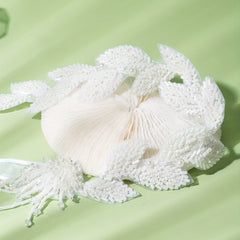 Floral Headband Bridal Hair Accessory with Pearl Detail