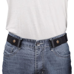 Men's No-Buckle Stretch Belt for Jeans Pants 1 38 Inches