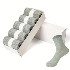 5prs Quarter Socks Men Women Breathable Comfortable Soft Socks Spring Summer