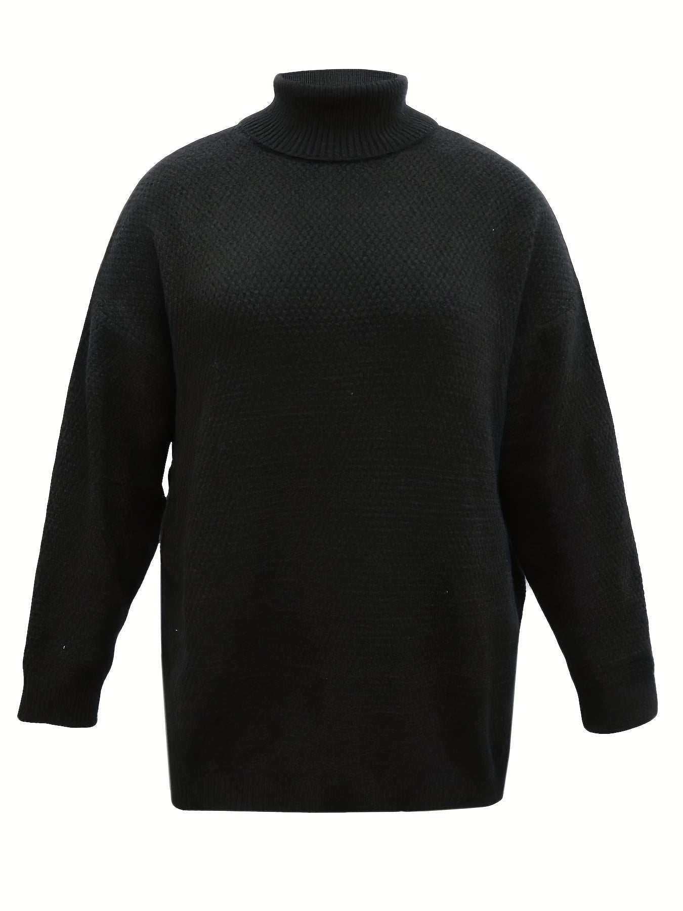 Turtle Neck Split Sleeve Sweater