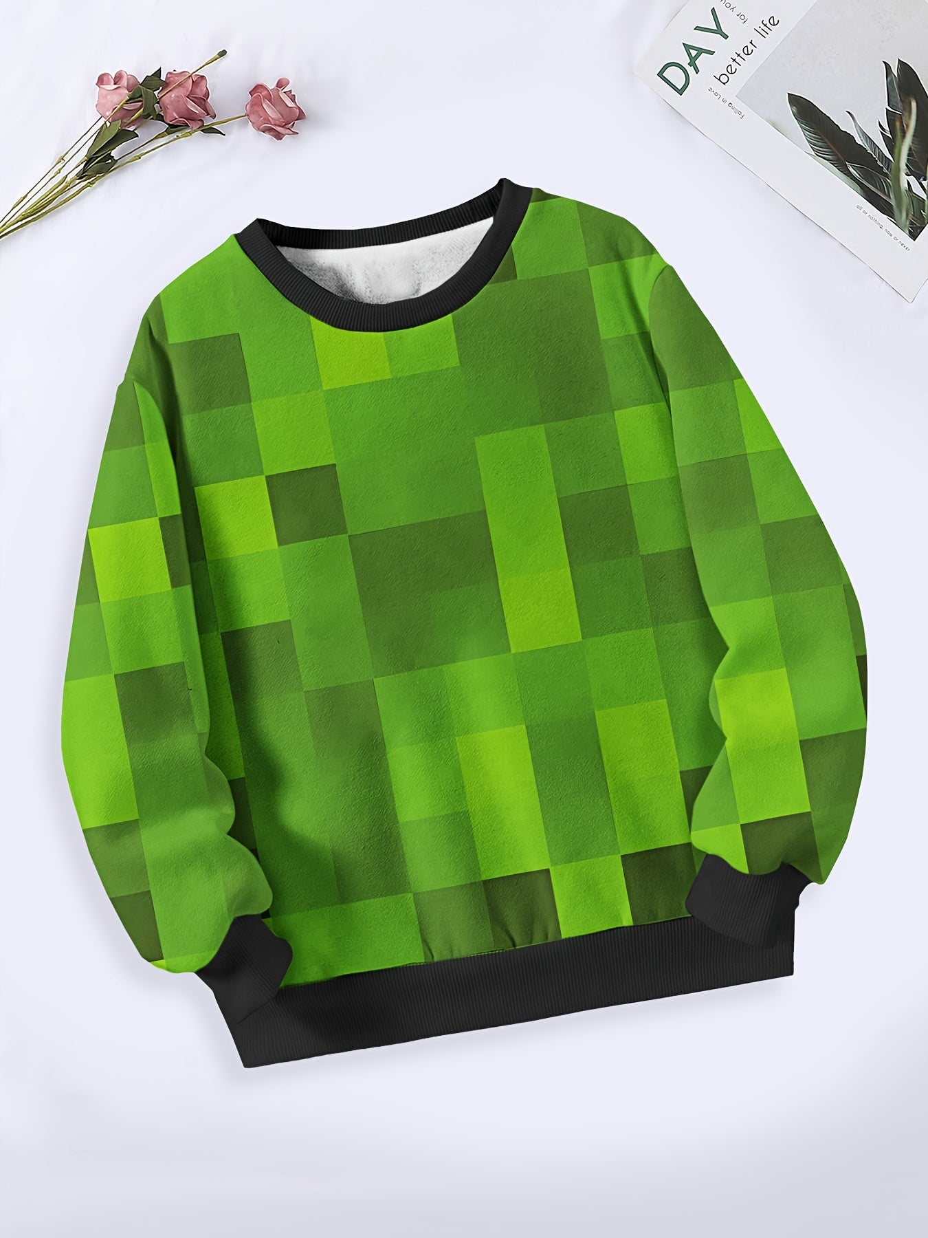 Kids Crew Neck Sweatshirt Spring Fall Sports Gift