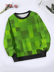 Kids Crew Neck Sweatshirt Spring Fall Sports Gift
