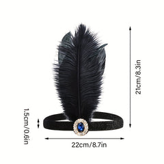 Feather Headband Female Halloween Party Hair Accessory
