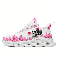 Skull & Rose Lightweight Breathable High Top Running Shoes