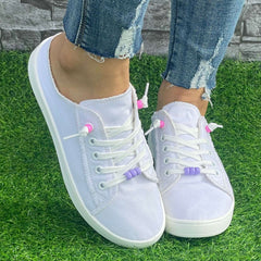 Minimalist Solid Flat Shoes Women's Casual Lightweight Soft Walking Shoes