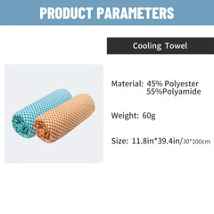 4pcs Cooling Microfiber Towels Breathable Soft Sports Towel