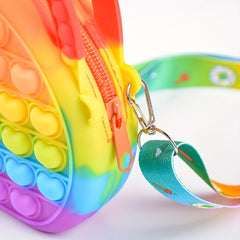 Kid's Heart Shape Anti Stress Messenger Bag