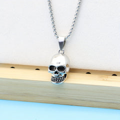 Men's Skull Pendant Punk Style Necklace Accessories