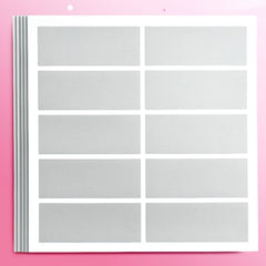 5pcs Scratch Card Stickers DIY Small Cards Self Adhesive Labels