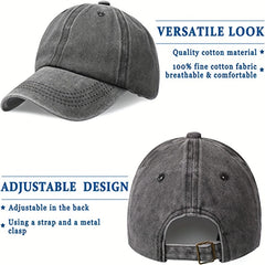Distressed Washed Kids Baseball Hat Adjustable Trucker Cap for Boys Girls