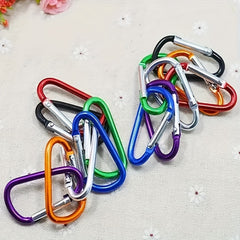 10pcs Heavy Duty Carabiner Keychain for Outdoor Camping Hiking Travel