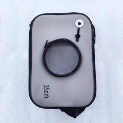Collapsible Fishing Bucket with Rod Holder Leak-proof Live Bait Bucket