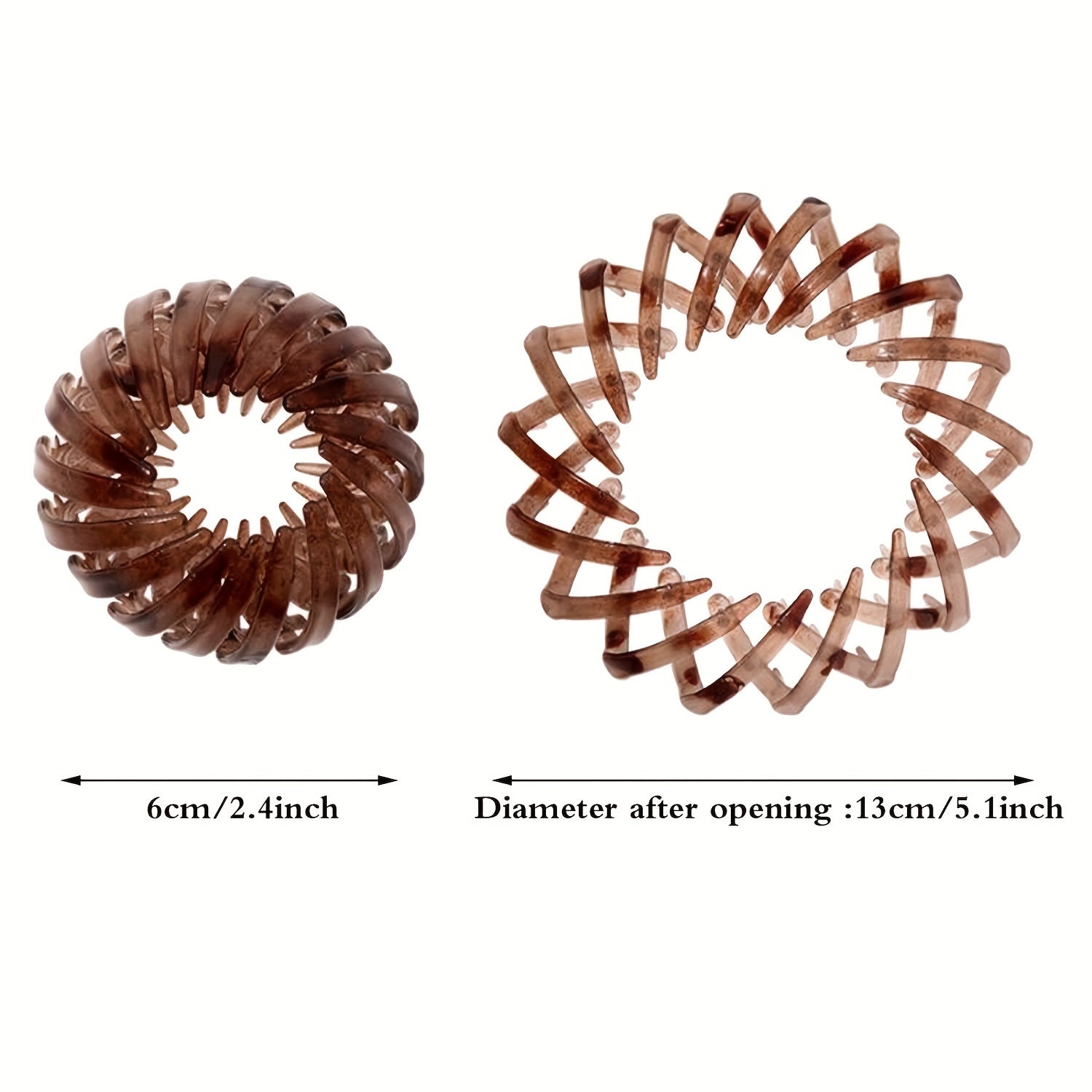 Stretchy Bird Nest Hair Claw Hairpin Ponytail Holder for Women Girls