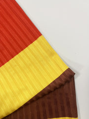 Colorblock Ribbed Crop Top & Flared Leg Pants Set
