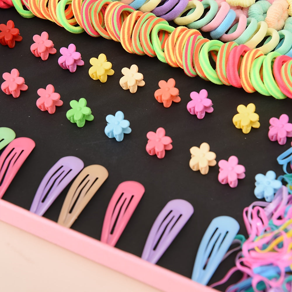 1140pcs Flower Hair Accessories Set for Women & Girls