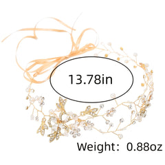 Silver Flower Bridal Hair Vine Rhinestone Wedding Headpiece