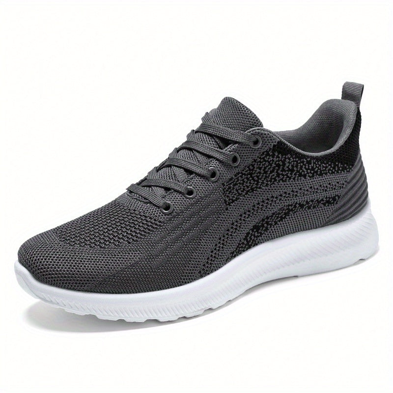 Thick Sole Mesh Running Shoes Lightweight Breathable Non Slip Casual Wear