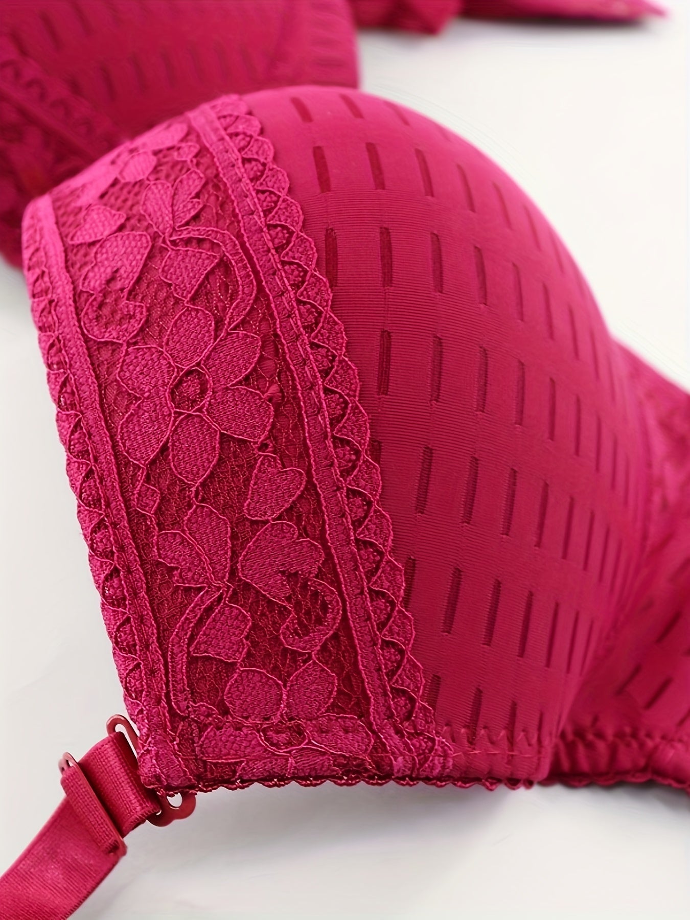 2 Pack Plus Size Bra Set Women's Plus Molded Cup Underwire Bow Bra