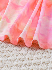 Toddler Girls Sleeveless Unicorn Dress for Beach Party