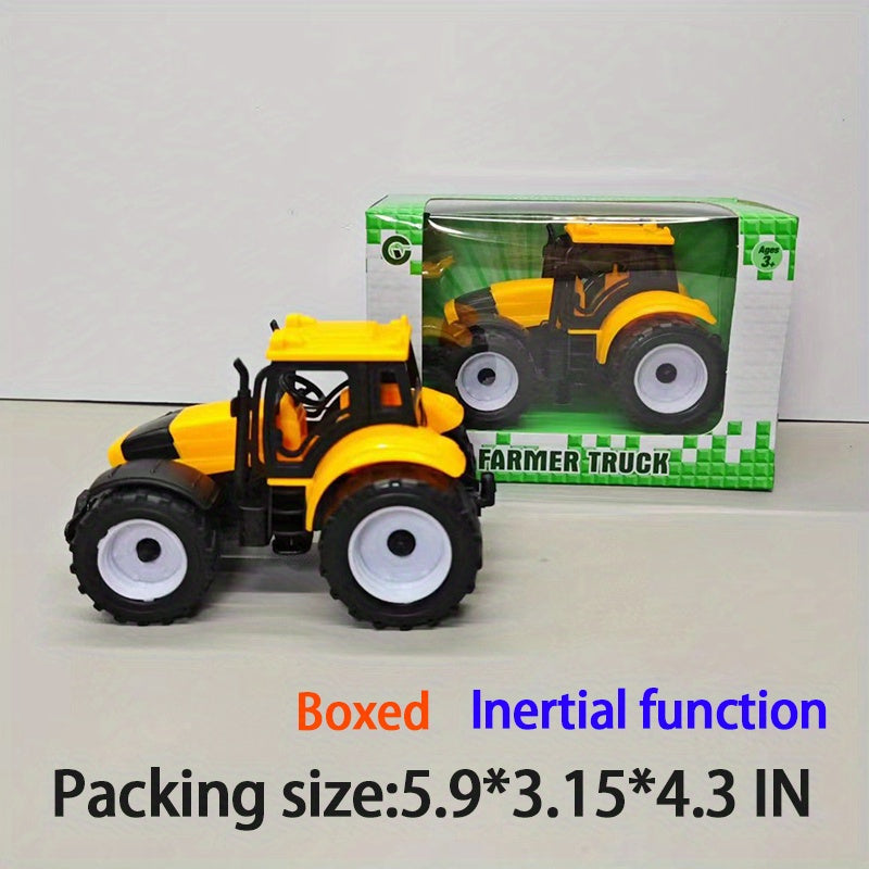 Toy Car Farm Tractor Puzzle Boy Toy Car Packaging Gift