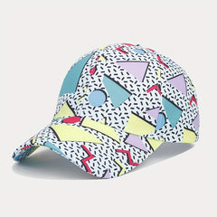 Geometric Pattern Graffiti Baseball Cap Outdoor Travel Sun Protection Hat