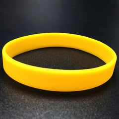 5pcs Silicone Strap Luminous Bracelet Solid Wrist Team Bracelet