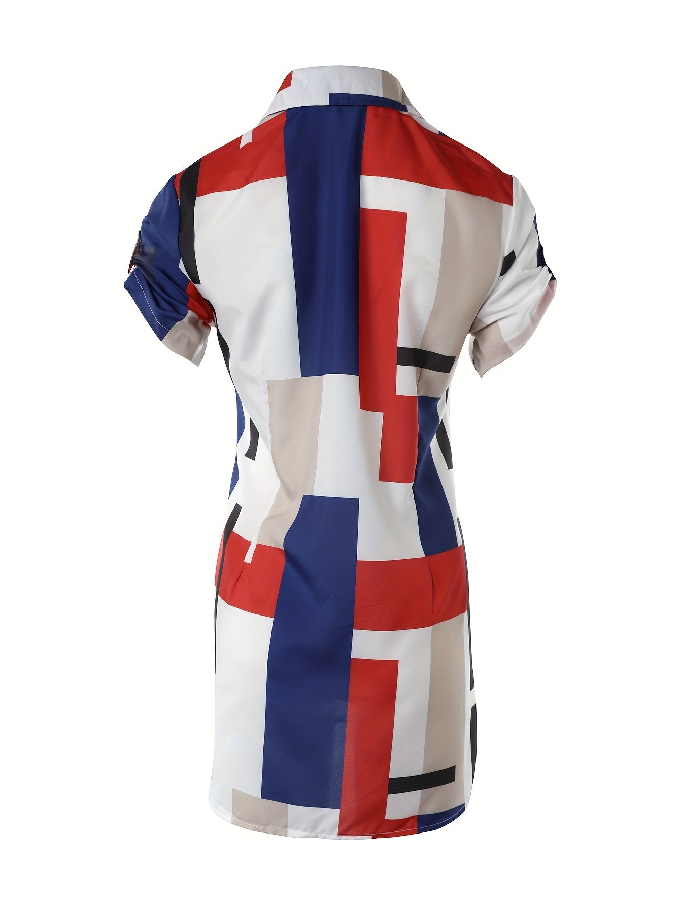 Floral Print Mondrian Dress Multicolor Women's